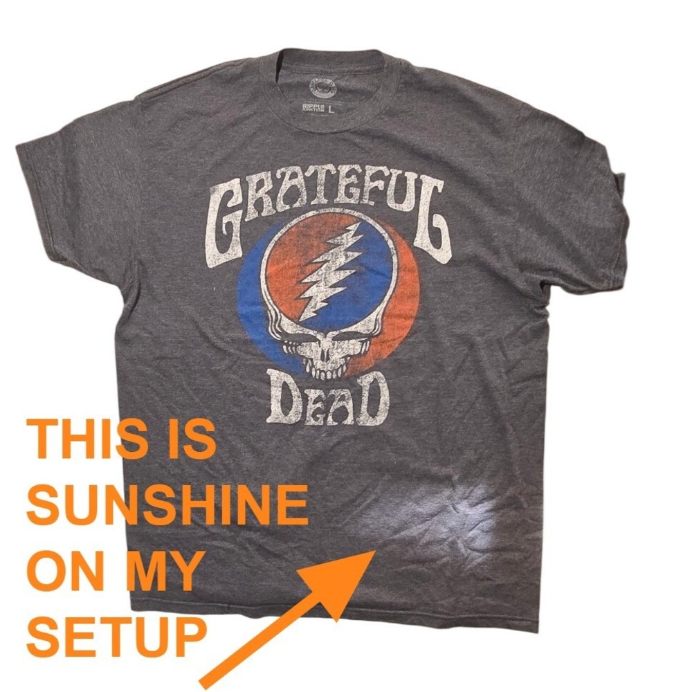 Grateful‎ Dead Ripple Junction Steal Your Face Graphic T-Shirt Gray Womens Large